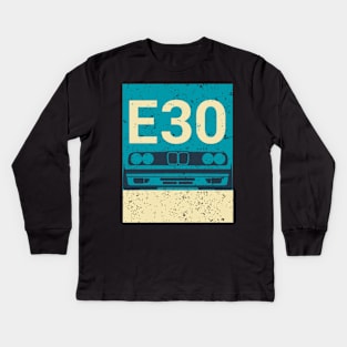 vintage e30 - summer Kids Long Sleeve T-Shirt